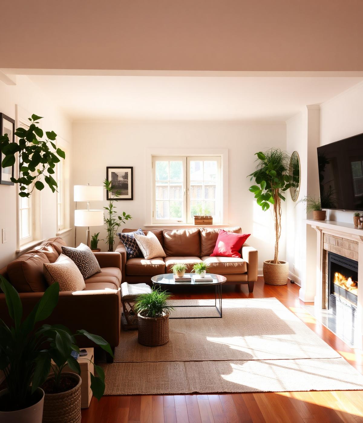 Warm, well-maintained rental home interior